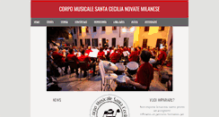Desktop Screenshot of corpomusicalesantacecilia.it